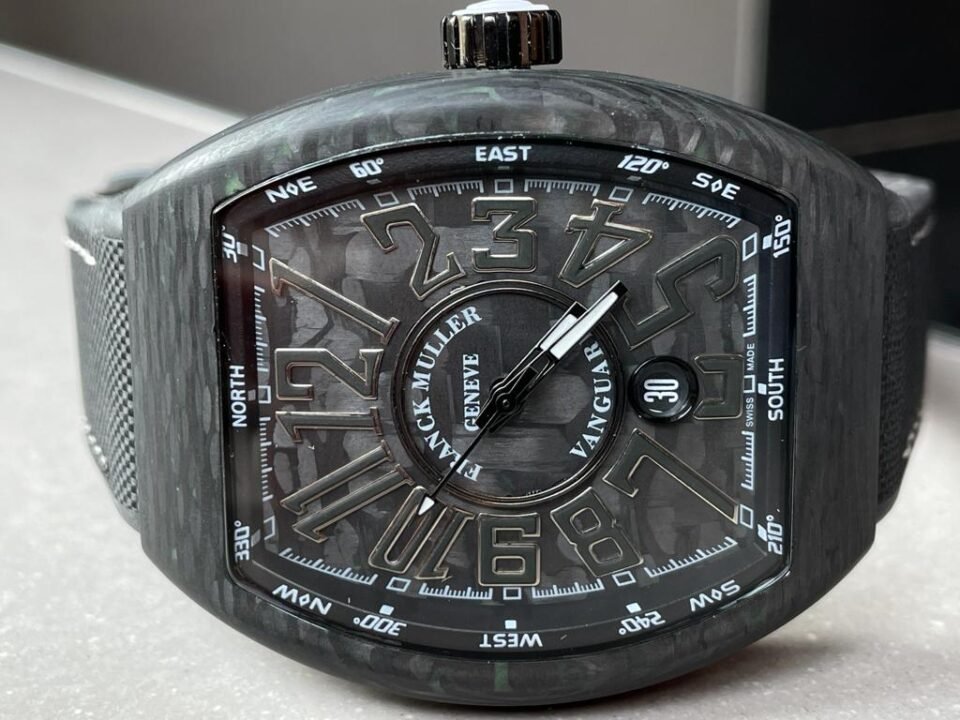 Vanguard Automatic Carbon Black/Green Carbon Dial on Black Nylon/Rubber Strap NH35A - Image 4