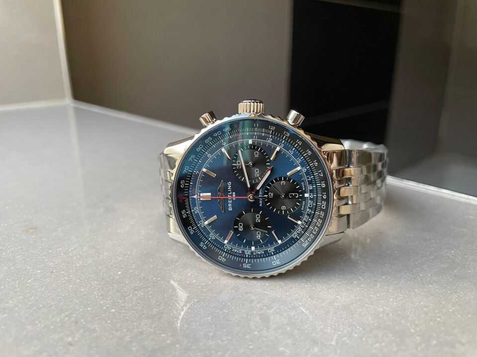 Navitimer 01 1:1 SS Blue Dial on Steel Strap A7750 BLS Factory - Image 7