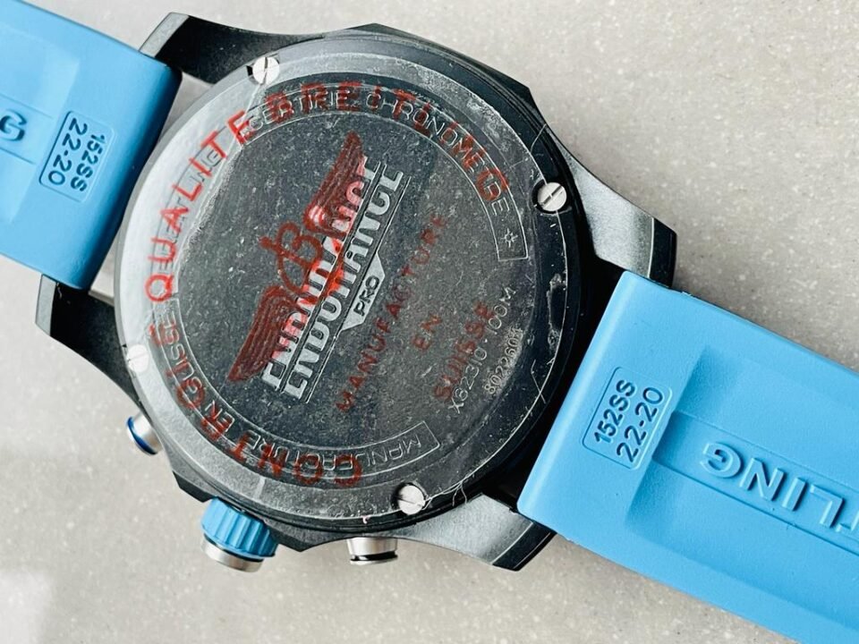 Endurance pro OGF 44mm Black dial Light Blue Rubber Strap quartz movement - Image 16