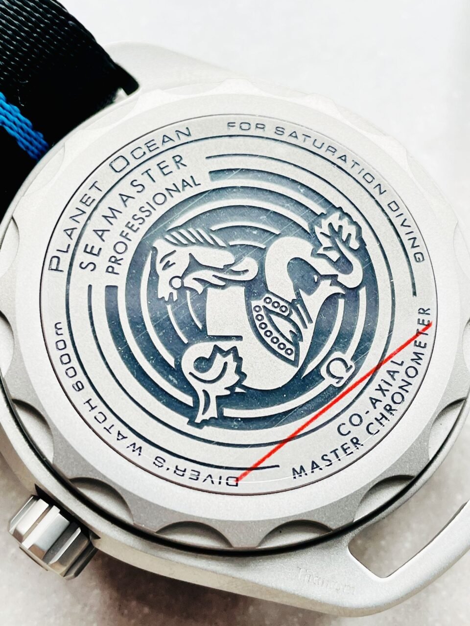 Seamaster 6000M Ultra Deep SS SBF 1:1 Best Edition Black Dial on Black Nylon Strap A8912 Super Clone - Image 12