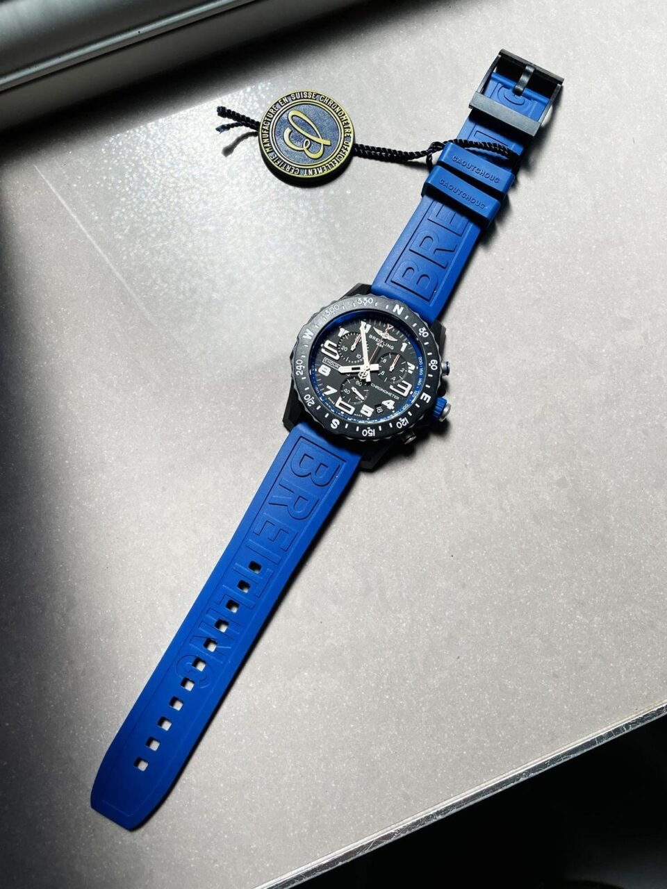 Endurance pro OGF 44mm Black dial Blue Rubber Strap quartz movement - Image 3