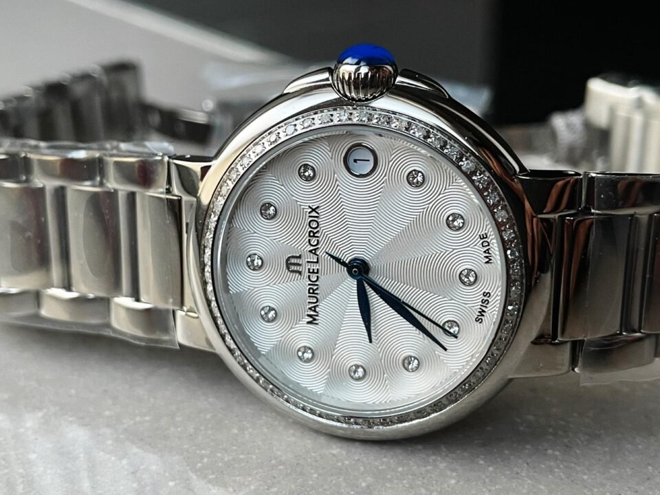 FIABA Date 36mm 1:1 Stainless steel case Diamond bezel on white dial - Image 7