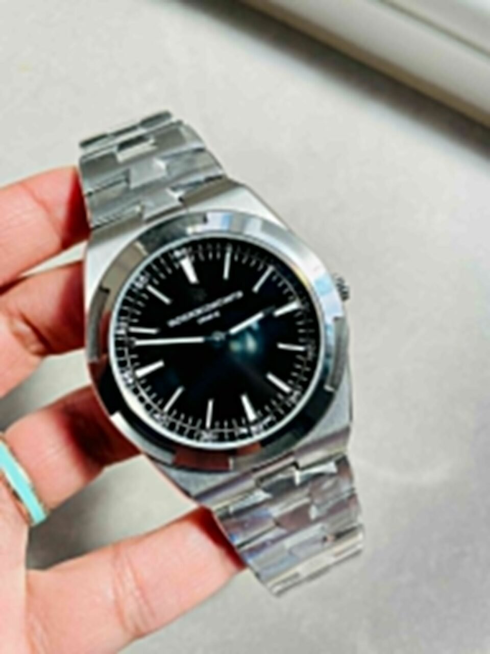 VC overseas ultra-thin 40mm XF 9015 movement BLack dial SS bezel - Image 8
