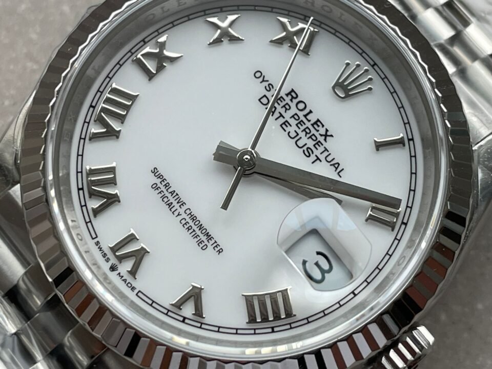 Datejust 41mm 16030 VSF Roman markers White dial SS Jubilee Bracelet VS3235 - Image 8