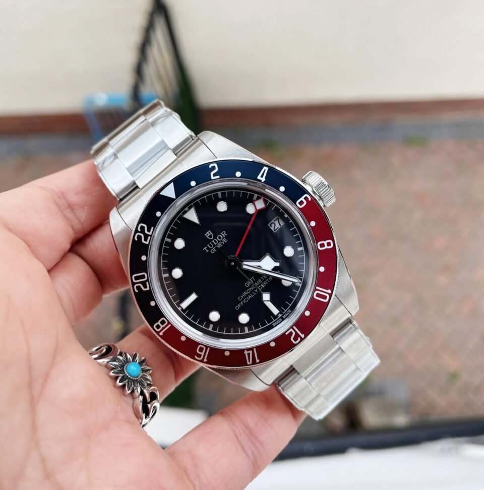 Black Bay GMT Baselworld 2018 Pepsi Blue/Red Bezel ZF 1:1 Best Edition Black Dial on SS Bracelet A2836 - Image 3