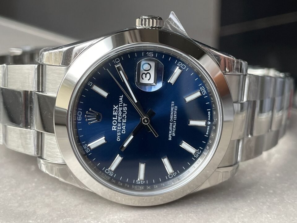 DateJust 41 126300 904L SS VSF 1:1 Best Edition Blue Dial on Oyster Bracelet VS3235 - Image 12