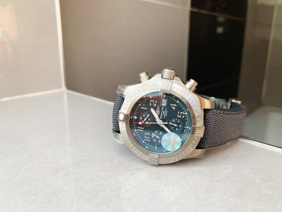 Avenger Bandit Titanium GF 1:1 Best Edition Gray Dial on Gray Nylon Strap A7750 - Image 7