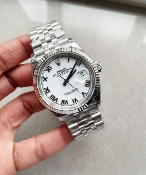 Datejust 41mm 16030 VSF Roman markers White dial SS Jubilee Bracelet VS3235