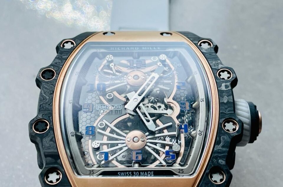RM21-01 RG Tourbillon RMF Best Edition Skeleton Dial on White Rubber Strap - Image 13