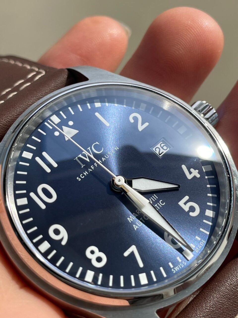 MARK XVIII Le Petit Prince IW327003 SS FKF 1:1 Best Edition Brown Dial On Brown Leather Strap - Image 7