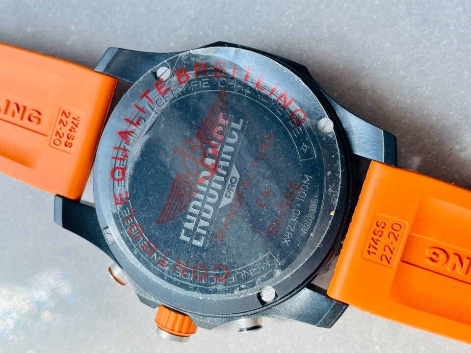 Endurance pro OGF 44mm Black dial orange Rubber Strap quartz movement - Image 13