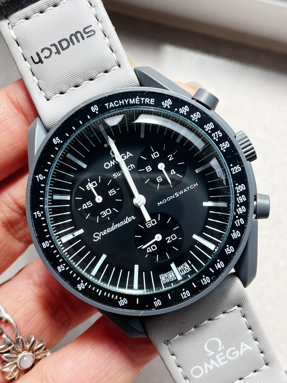 MoonSwatch “mission to mercury” Swiss quartz movement AAA Bioceramic bezel - Image 2