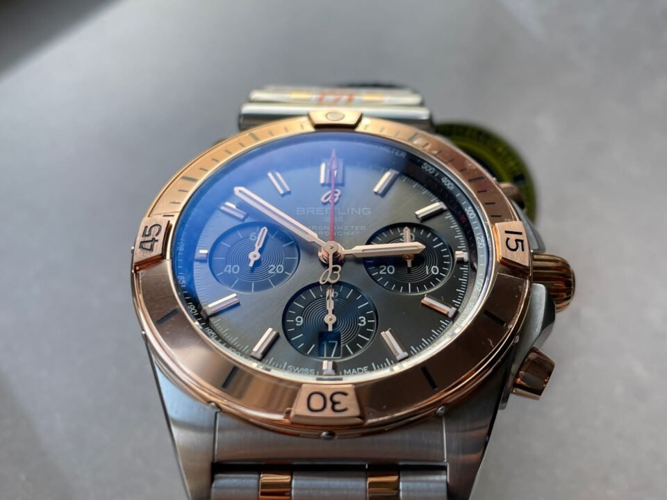 Chronomat Two Tone Bracelet Watch GF Factory 7750 movement - Image 8