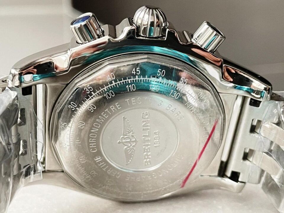 Chronomat B01 44 SS OZF 1:1 Best Edition Black Dial on SS Bracelet A7750 OZ factory - Image 9