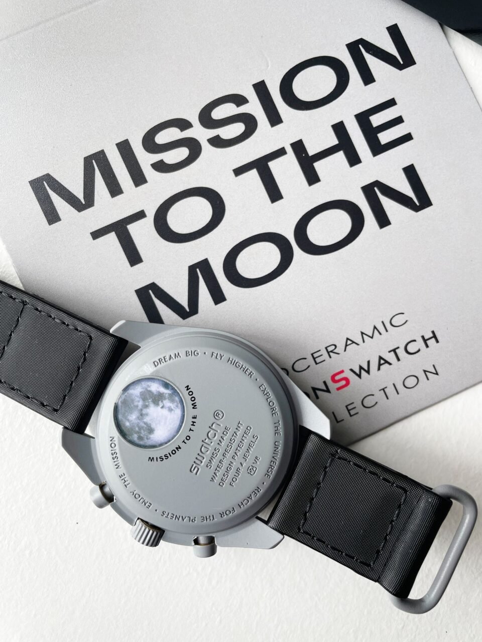 MoonSwatch "mission to moon" Swiss quartz movement AAA Bioceramic bezel - Image 12