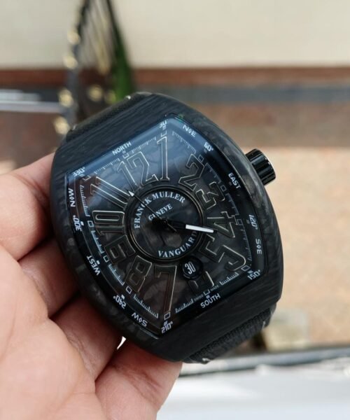 Vanguard Automatic Carbon Black/Green Carbon Dial on Black Nylon/Rubber Strap NH35A