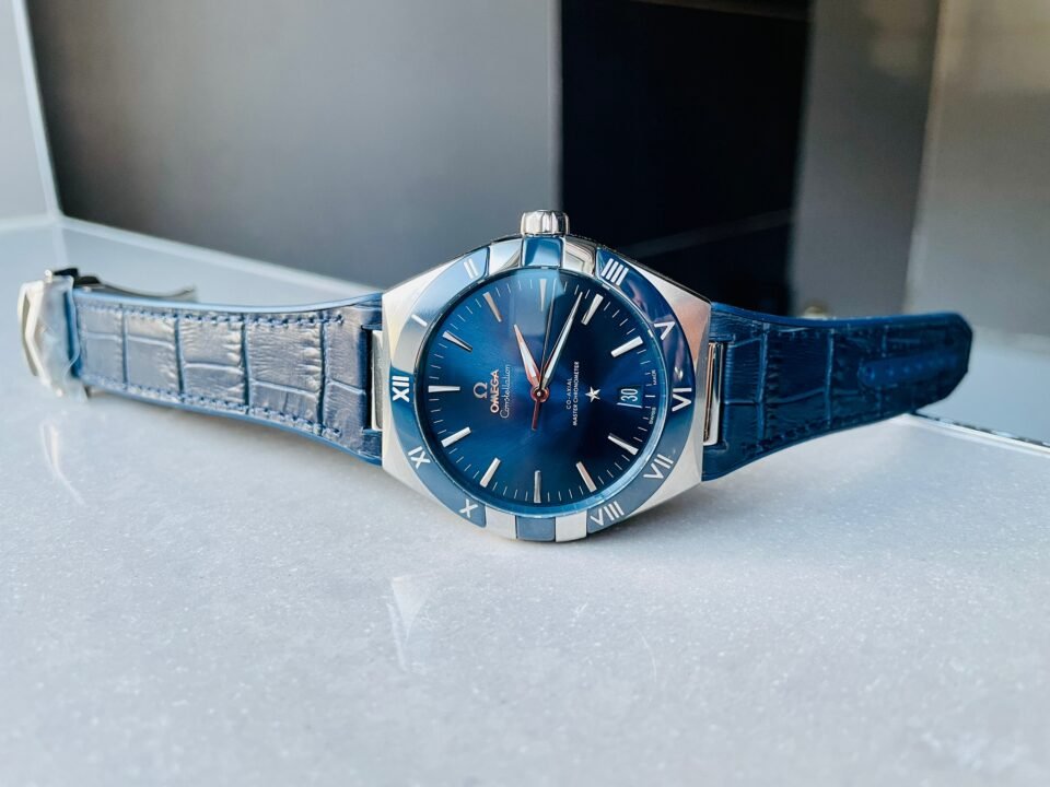 Constellation Blue Ceramic SS 8F 1:1 Best Edition Blue Dial on Blue Gummy Strap A8900 - Image 7