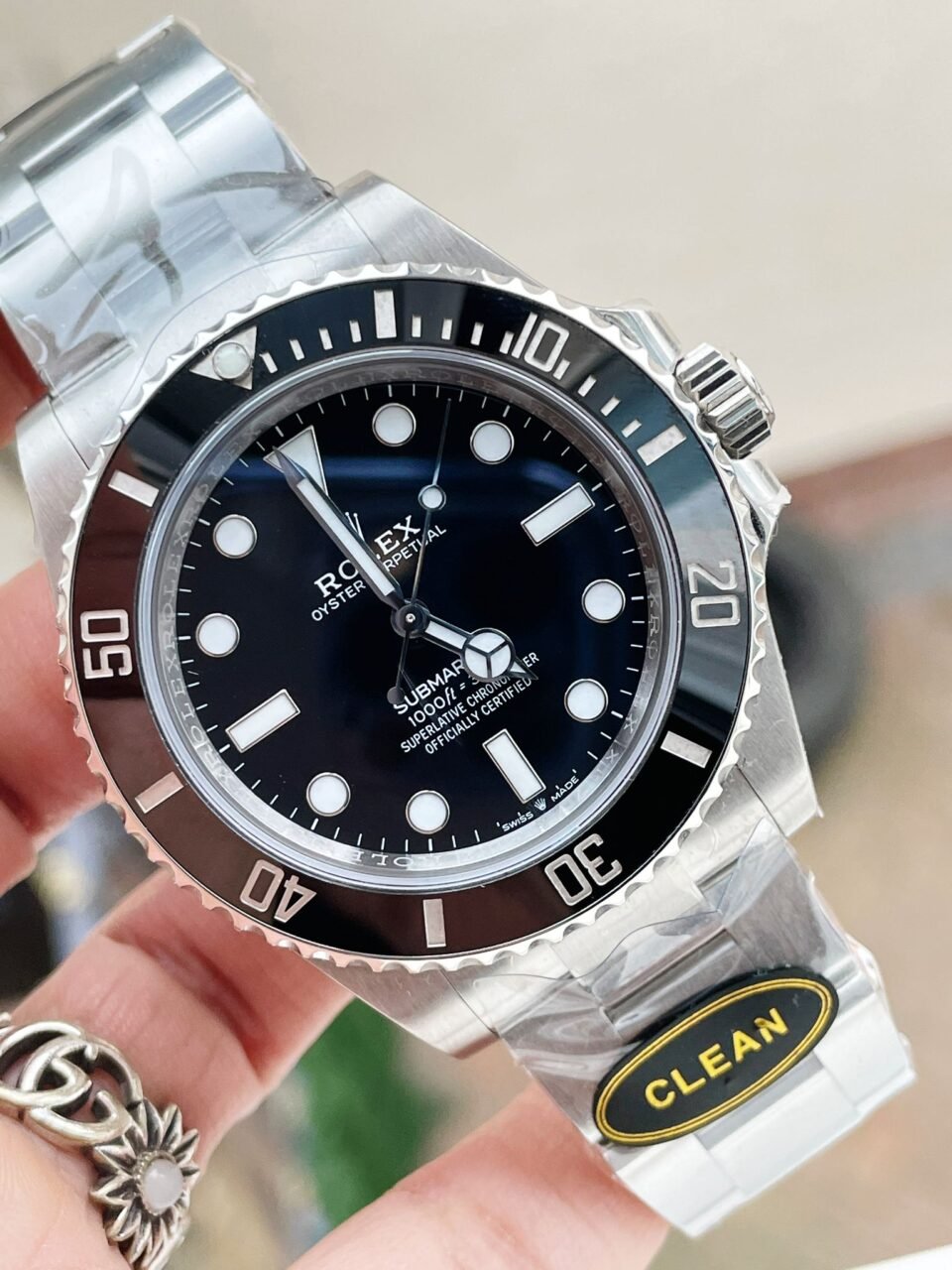 Submariner No Date CF Clean 41mm Black Dial Black ceramic Bezel 3230 - Image 2