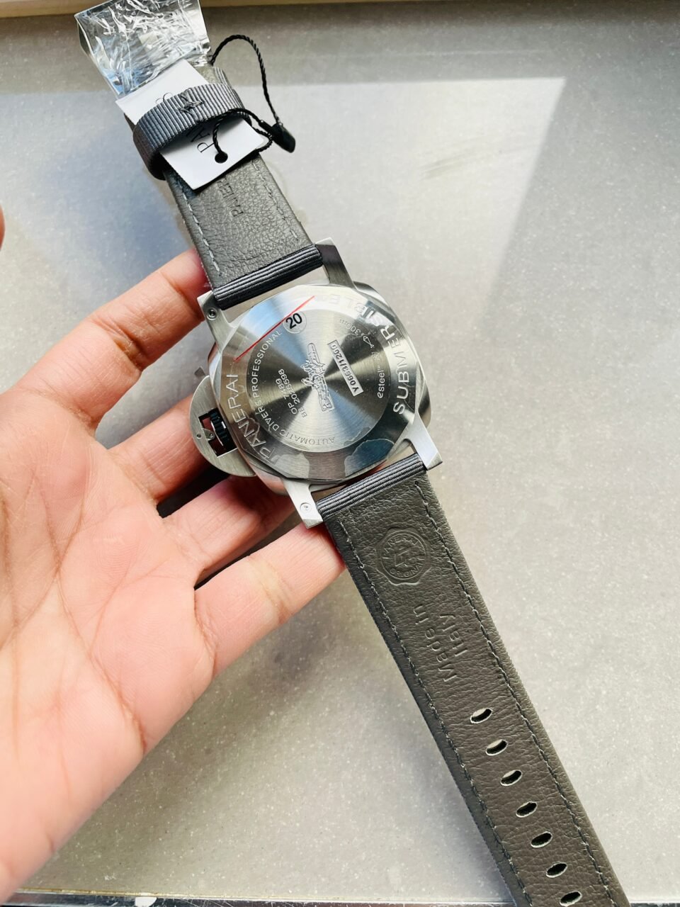 PAM1288 Y SBF 1:1 Best Edition Gray Dial on Gray Nylon Strap P900 - Image 14