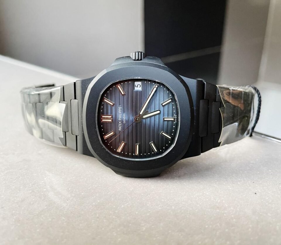 Nautilus 5711 ppf 1:1 Best Edition Black Dial on Black Bracelet A324 V2 - Image 6