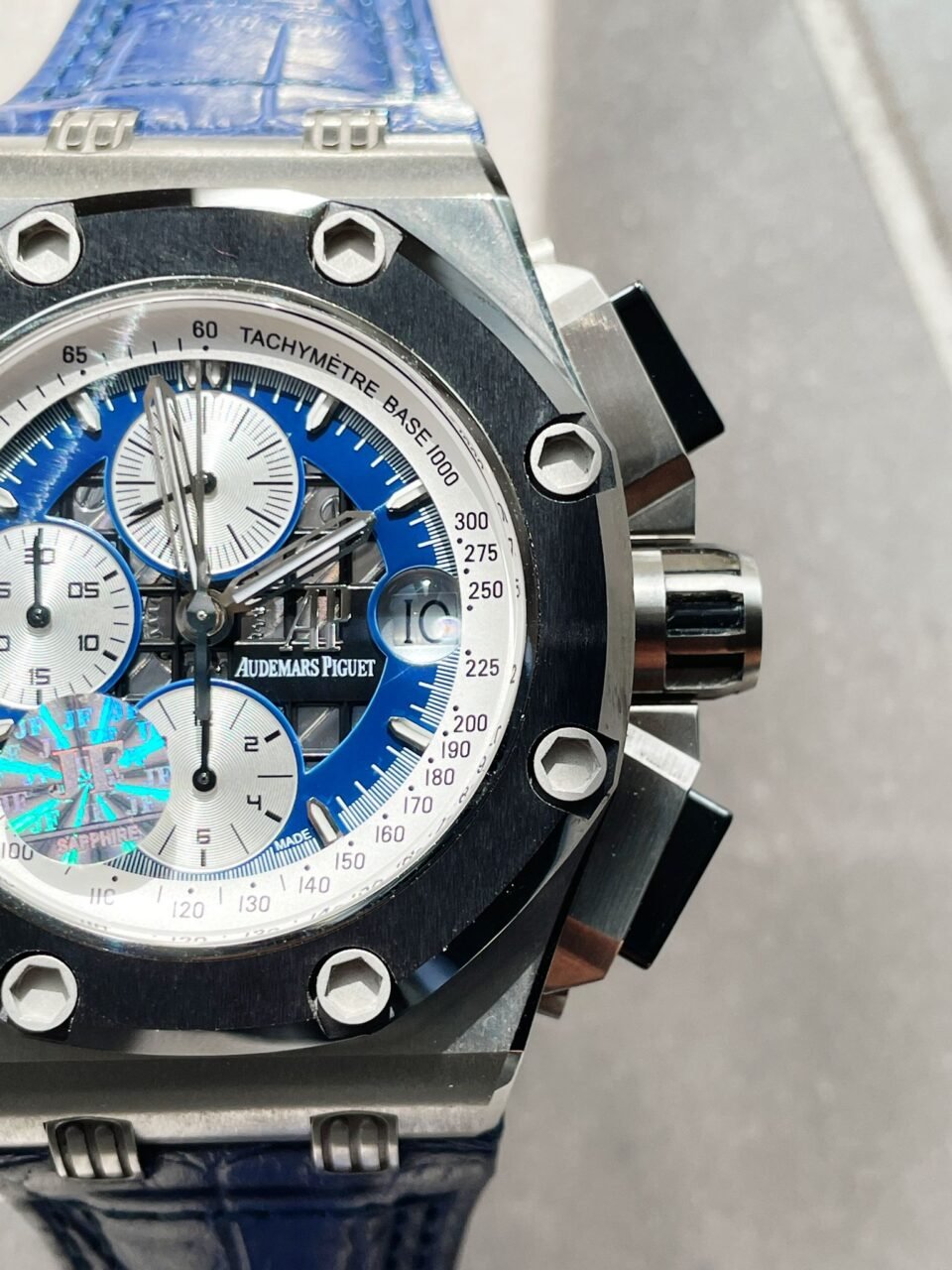Royal Oak Offshore Rubens Barrichello Ii 26078PO Blue Dial Blue leather Strap - Image 11