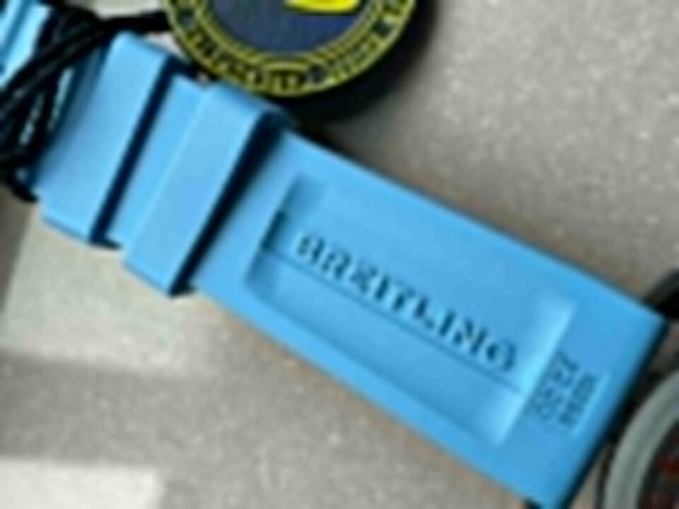 Endurance pro OGF 44mm Black dial Light Blue Rubber Strap quartz movement - Image 10
