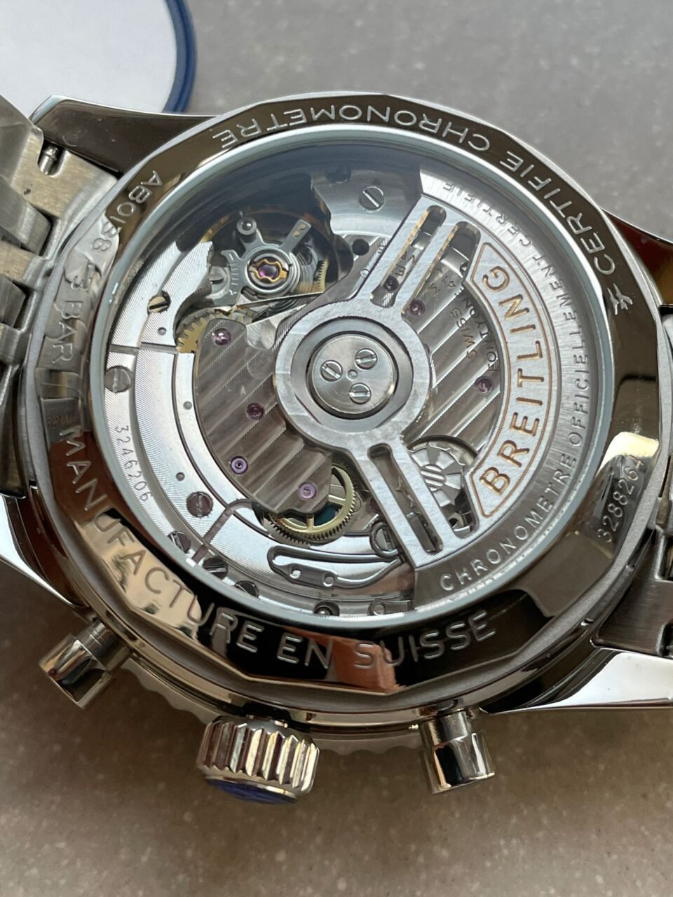 Navitimer 01 1:1 SS Blue Dial on Steel Strap A7750 BLS Factory - Image 11