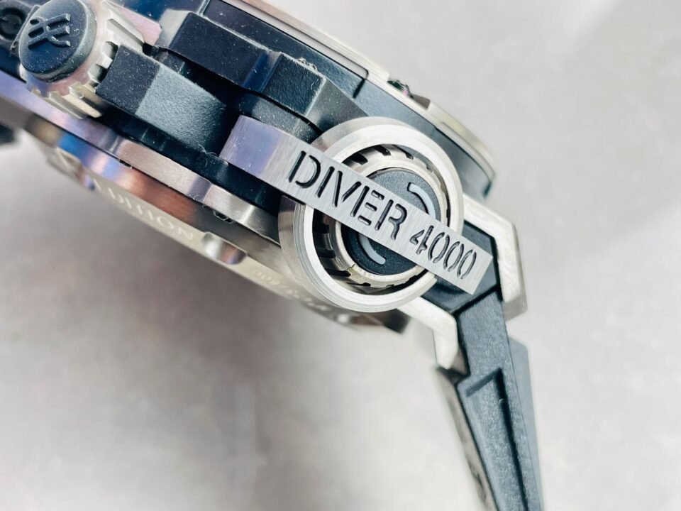 King Power Diver Oceanographic 48 mm titanium case black gummy strap 8215 mayota movement - Image 7