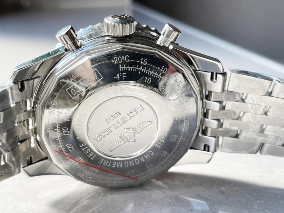 Navitimer SS GF 1:1 Best Edition SS Black Dial on SS Bracelet A7750 - Image 10
