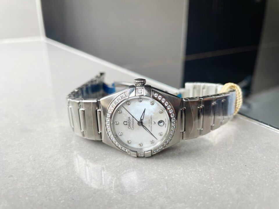 Constellation Co‑Axial Master 29 mm Silver dial White dial on Diamond bezel - Image 2