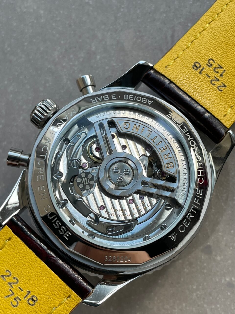 Navitimer 01 1:1 SS Green Dial on Brown leather Strap A7750 BLS Factory - Image 12