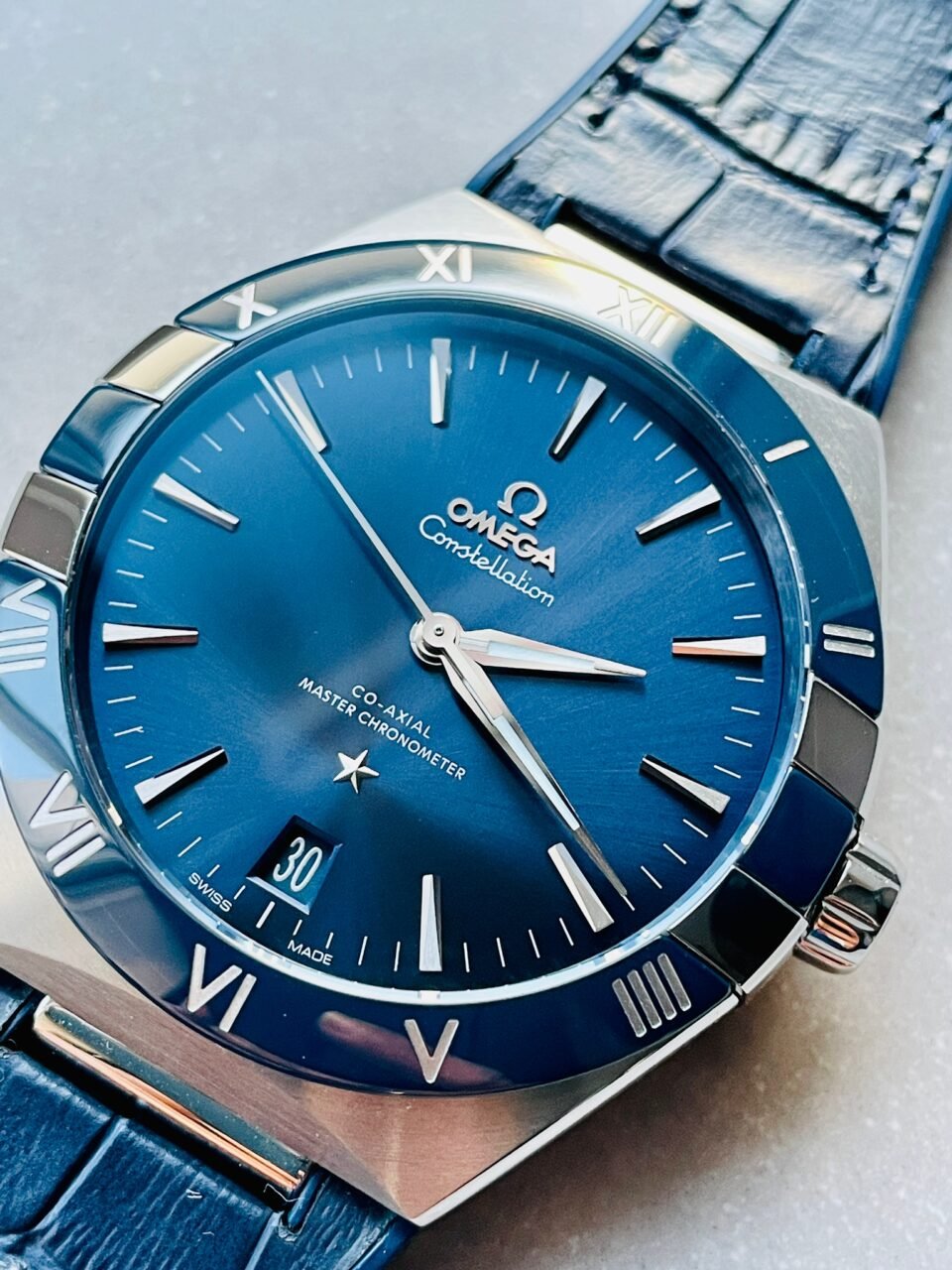 Constellation Blue Ceramic SS 8F 1:1 Best Edition Blue Dial on Blue Gummy Strap A8900 - Image 3
