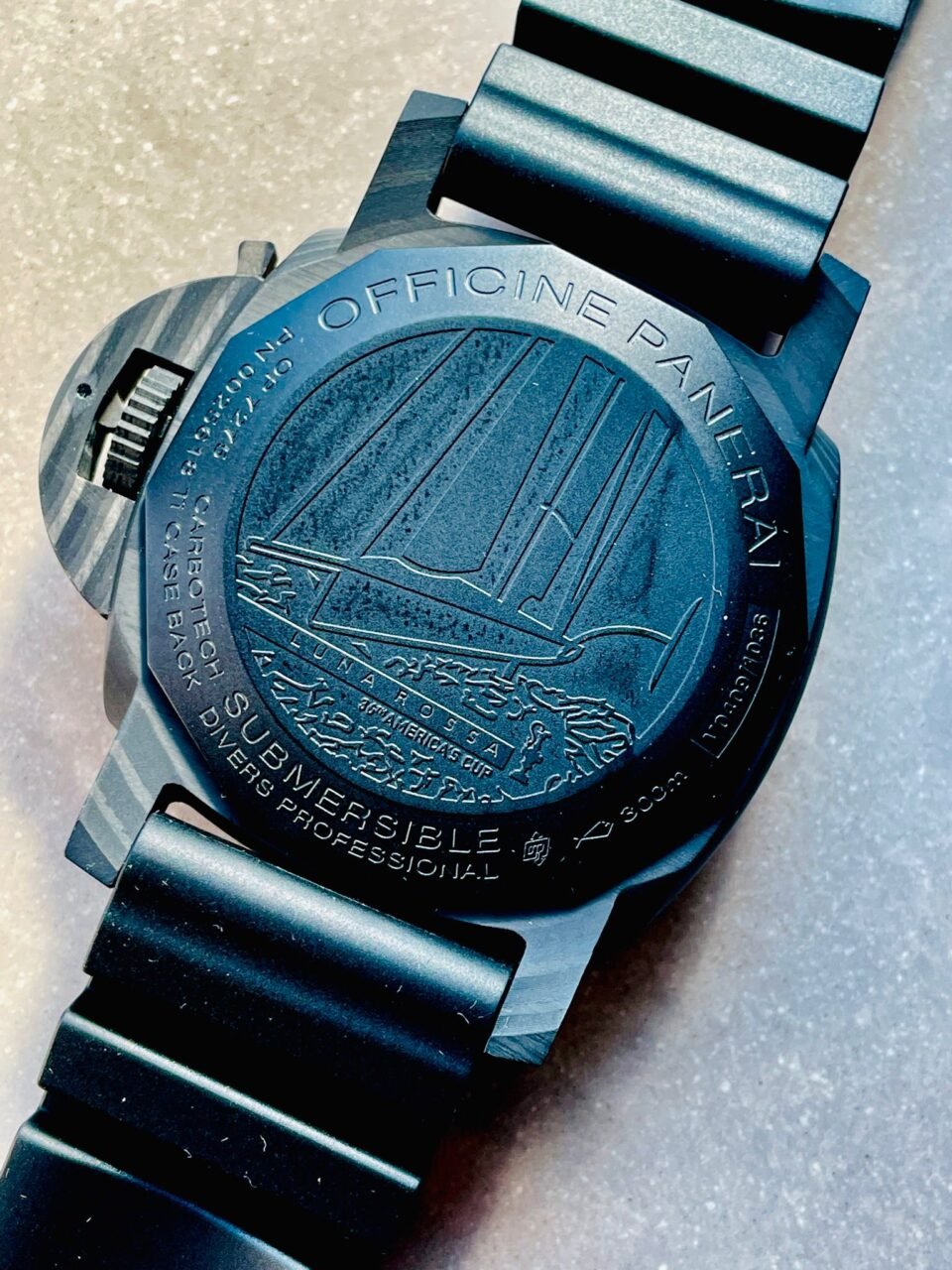 PAM Submersible 01039 Luna Rossa - 47mm 28800 Asian movement Black Strap - Image 19