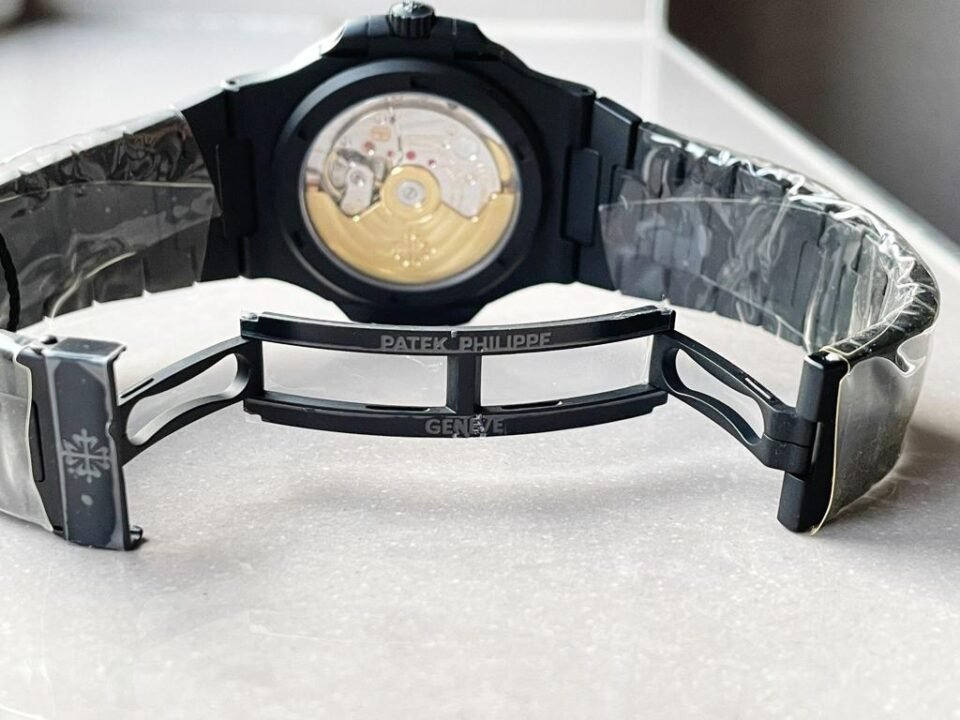 Nautilus 5711 ppf 1:1 Best Edition Black Dial on Black Bracelet A324 V2 - Image 8