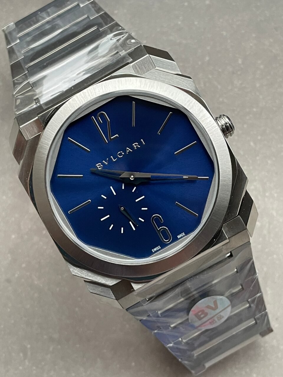 Octo Finissimo 40 mm BVF Blue dial on 316L stainless steel strap 2824 - Image 6