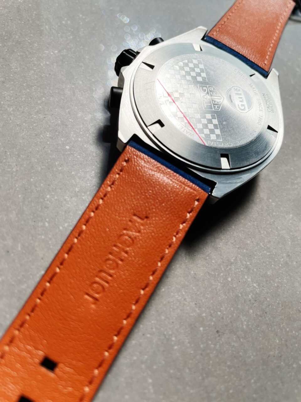 TAG Formula 1 Gulf Racing Special Edition Watch Blue dial Blue leather strap - Image 10