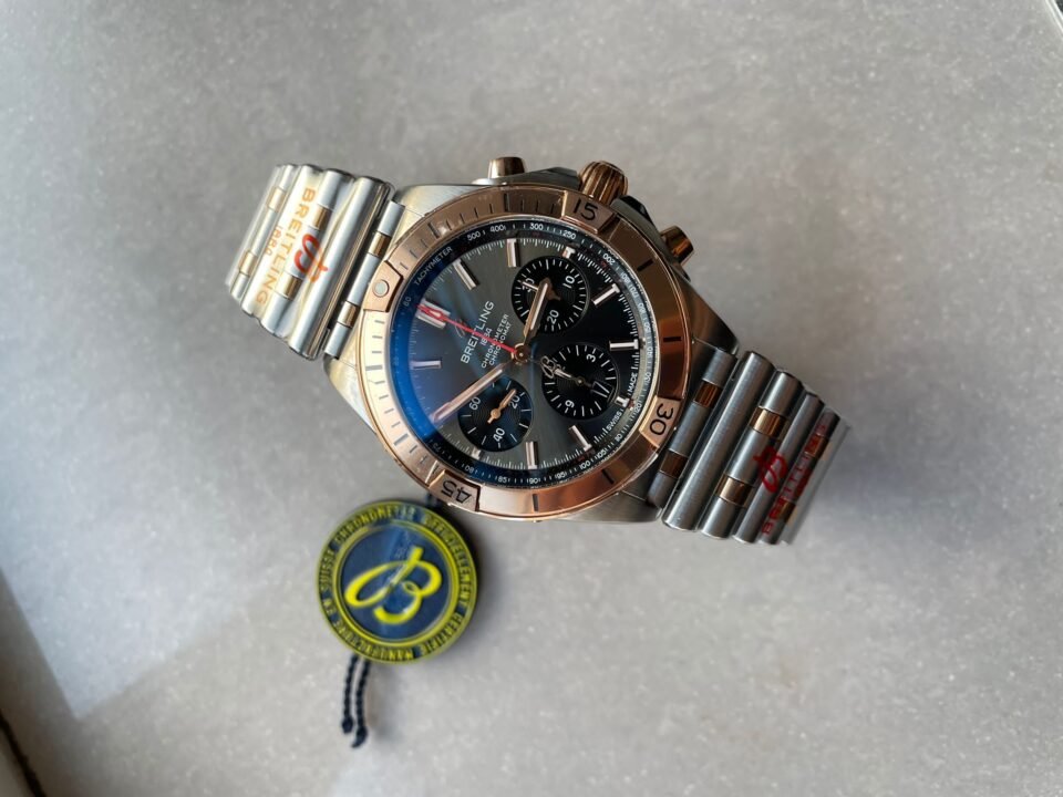 Chronomat Two Tone Bracelet Watch GF Factory 7750 movement - Image 5
