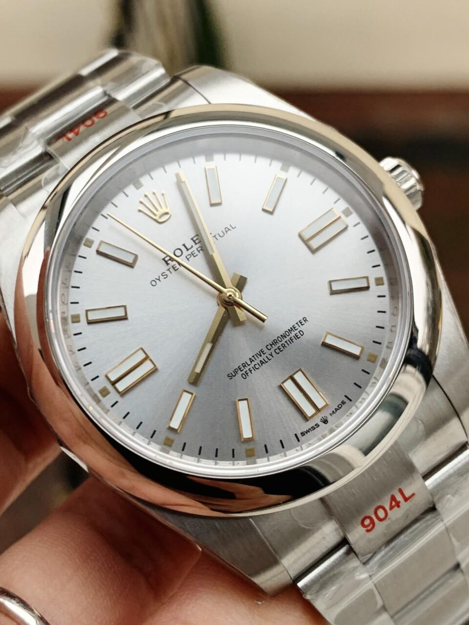 OYSTER PERPETUAL EW FACTORY SILVER DIAL 41MM Asian 3230 automatic movement - Image 2