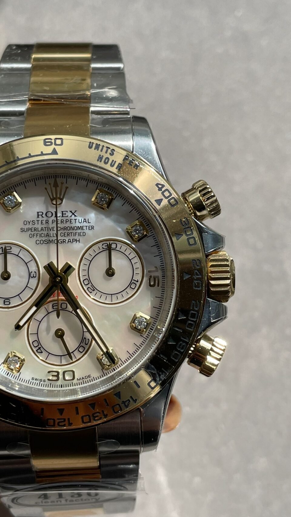 Daytona 116503 Two Tone Yellow Gold Real MOP Diamond Dial Clean 1:1 Best SA4130 - Image 6