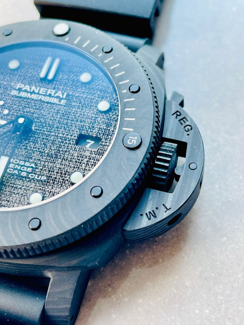 PAM Submersible 01039 Luna Rossa - 47mm 28800 Asian movement Black Strap - Image 14