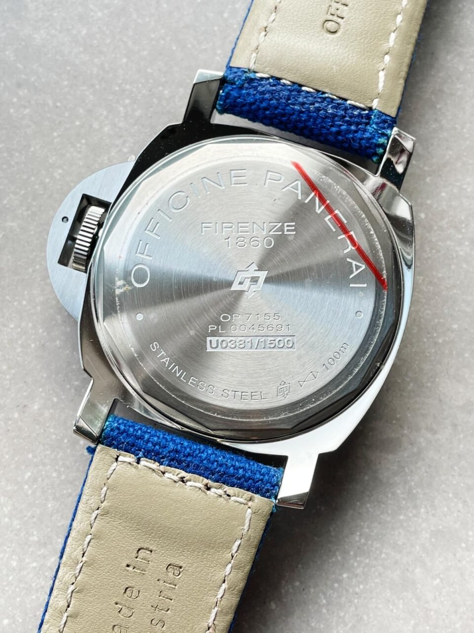 PAM777 HWF Factory on Blue Lether Strap Aisan 6497-2 - Image 11