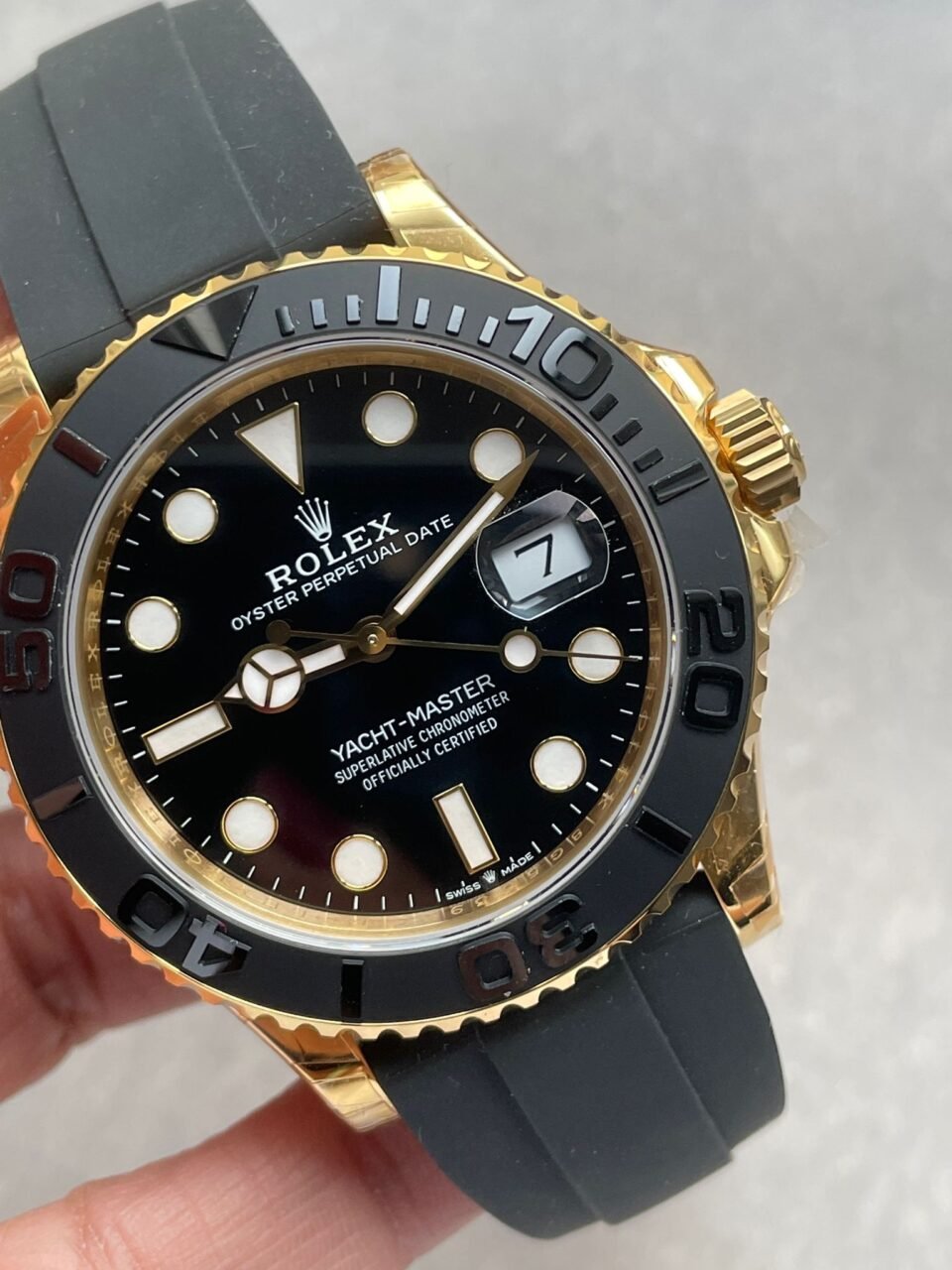 Yacht-Master 42mm 226658 VSF 1:1 Best Edition 3D Black Ceramic Bezel on Black Rubber Strap VS3235 - Image 2
