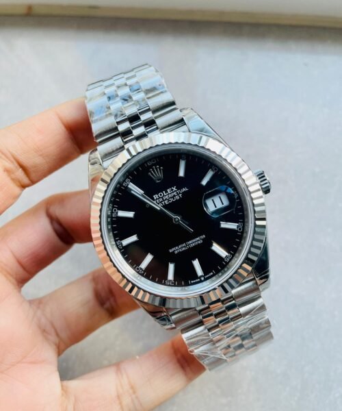 DateJust 41 SS VS Factory 1:1 Best Edition 904L Steel Black Dial on SS Jubilee bracelet