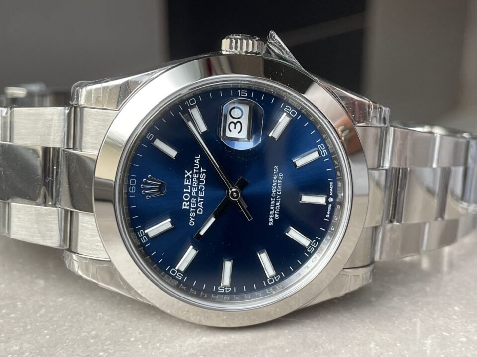 DateJust 41 126300 904L SS VSF 1:1 Best Edition Blue Dial on Oyster Bracelet VS3235 - Image 8