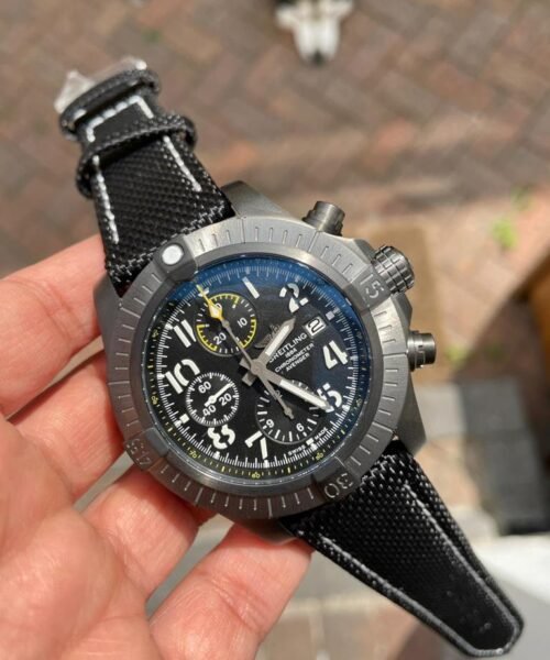 Avenger Bandit DLC GF 1:1 Best Edition Black Dial on Black Nylon Strap A7750
