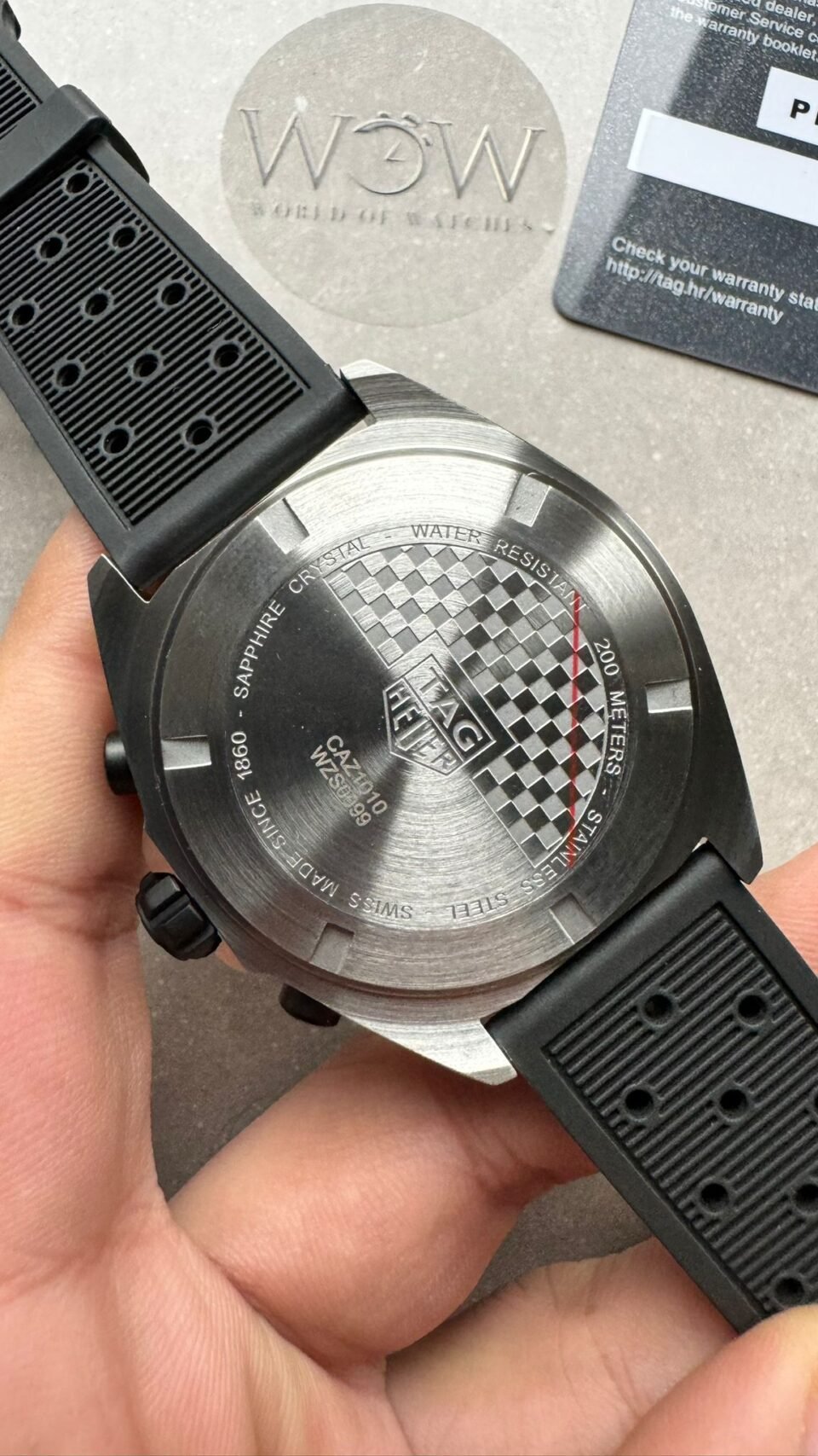 Formula 1 Tag Chronograph Quartz CAZ1010.FT8024 black dail rubber strap OGF - Image 7