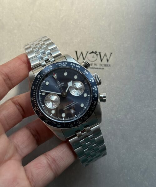 Black Bay Chrono M79360N SS ZF 1:1 Best Edition Blue Dial On SS Bracelet DD7750