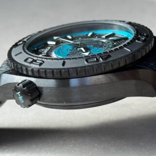 Planet Ocean 45.5mm GMT Worldtimer Real Ceramic VSF 1:1 Best Edition Black/blue Dial On Black Rubber Strap Super Clone 8938 - Image 6