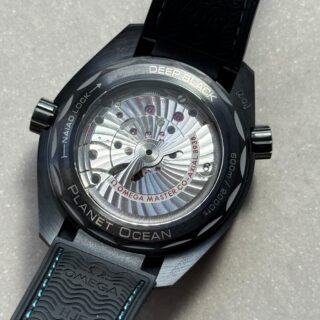 Planet Ocean 45.5mm GMT Worldtimer Real Ceramic VSF 1:1 Best Edition Black/blue Dial On Black Rubber Strap Super Clone 8938 - Image 12