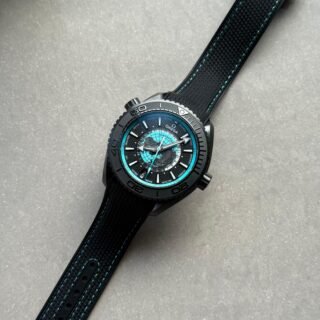 Planet Ocean 45.5mm GMT Worldtimer Real Ceramic VSF 1:1 Best Edition Black/blue Dial On Black Rubber Strap Super Clone 8938 - Image 15